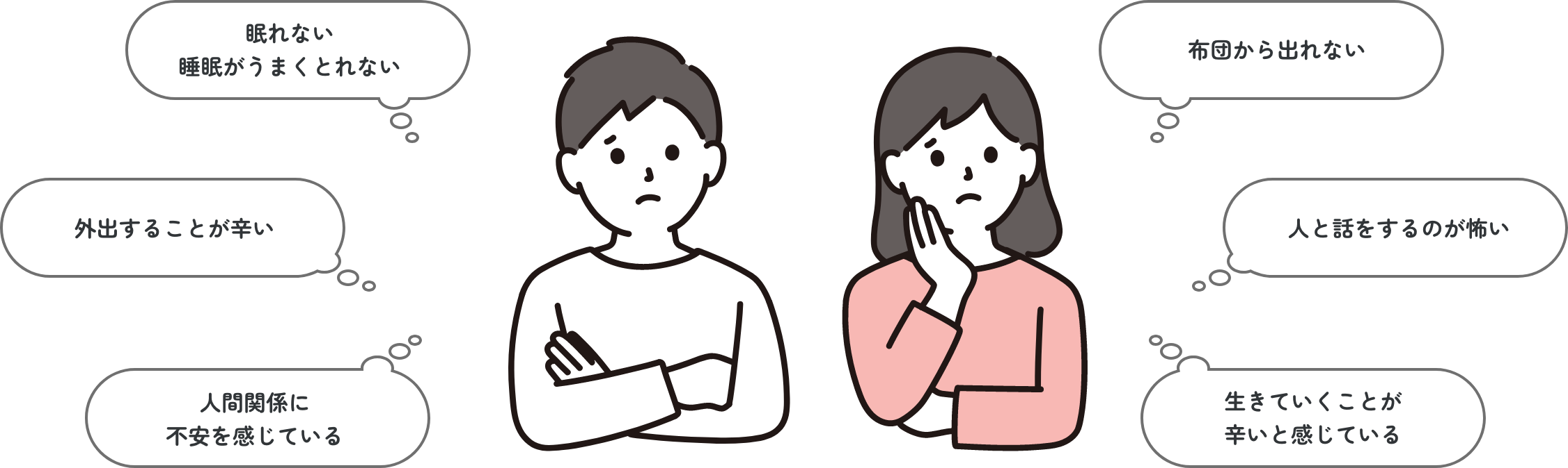 症状で不安