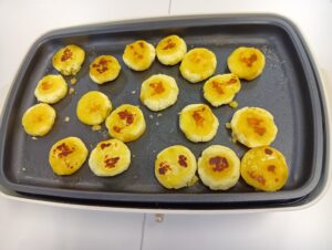 秋のおやつ、さつまいももち【ミライワーク広島駅南センター】